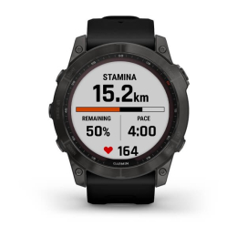 Fenix 7x Sapphire Solar Titane Carbon Gray Dlc - Gps Running | Garmin