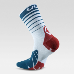Chaussettes Runner's Five Socks White Blue Red - Chaussettes | Uyn