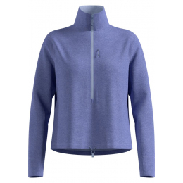 Polaire Femme Grid Fleece 1/2 Zip Blue Heron Melange