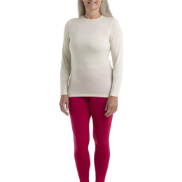 T-shirt Femme 200 Oasis Ls Crewe Undyed - Tee Shirt Ml | Icebreaker