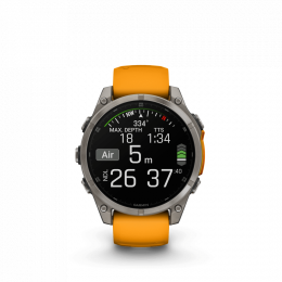 Fenix 8 47mm Amoled Sapphire Titane  Graphite - Gps Running | Garmin