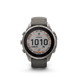 Fenix 9 Pro 47mm Solar Inreach Titane Pebble Silver Grey Band - Gps | Garmin