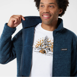 Polaire Cali F-zip Eclipse Blue - Polaire | Lafuma