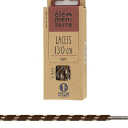 Lacets Twist Marron Beige - Lacets | Elementerre