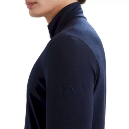 200 Oasis Ls Half Zip Midnight Navy - Tee Shirt Ml | Icebreaker