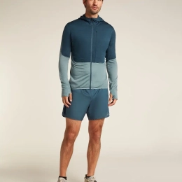 Veste Merino 200 Realfleece Descender Abyss Blue - Veste | Icebreaker