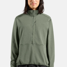 Polaire Grid Fleece 1/2 Zip Shadow Melange