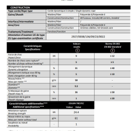 Dura Dura 9,3mm X 80m Sabrewing - Cordes A Simple | Cousin Trestec