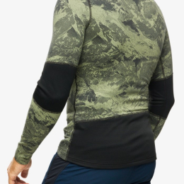 Whistler Eco Bl Top Crew Neck L/s Olivine Black - Tee Shirt Ml | Odlo