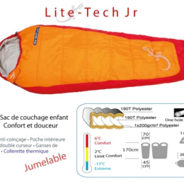Lite Tech Junior 6/2 Pfc - Zip Gauche - Sac De Couchage | Freetime