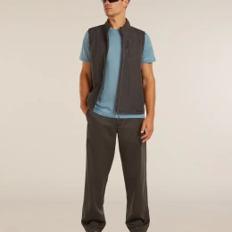 M Mer 150 Tech Lite Ss T-shirt Peaceful Pass Flint Blue - Tee Shirt Mc