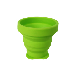 Gobelet Pliant 75 Ml Vert Lime - Assiette - Verre | Azimut Outdoor