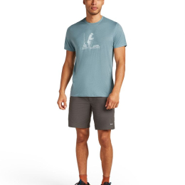 T-shirt Merino 150 Tech Lite Pol Paddle Blue Ash | Icebreaker