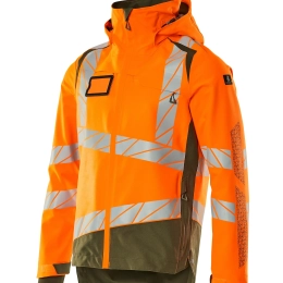 Veste Coupe Vent Impermeable Hi-viz - Travaux En Hauteur | Mascot