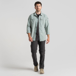 Chemise Nosilife Adventure Long Sleeved III Lichen Green | Craghoppers