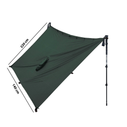Poncho Tarp Ultra-light Vert - Veste | Azimut Outdoor