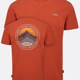 T-shirt Basecamp 3 Peaks Red Clay - Tee Shirt Mc | Rab