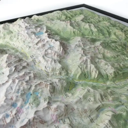 Carte En Relief Pic Du Midi Bigorre | Deniveles Editions