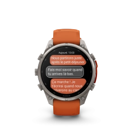Fenix 9 Pro 47mm Amoled Inreach titane anthracite bracelet Sparkle  - Gps | Garmin