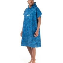 Poncho Tasman Blue Flower Print - Poncho | Picture Organic Clothing