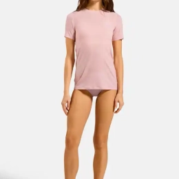 T-Shirt Femme Merino 160 Hyper Pink - Tee Shirt Mc | Odlo