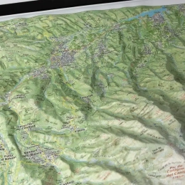Carte En Relief Massif Du Canigou | Deniveles Editions