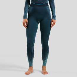 Collant Long Femme Performance Warm Blackcomb Provincial Blue | Odlo