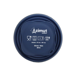 Gobelet Pliant 480 Ml Bleu Nuit - Assiette - Verre | Azimut Outdoor
