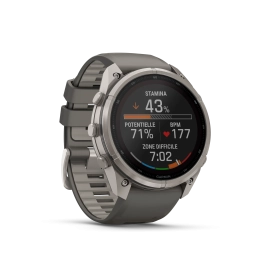 Fenix 9 Pro 51mm Solar Inreach Titane Pebble Grey - Gps | Garmin