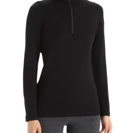 T-shirt Femme 260 Tech 1/2 Zip Noir