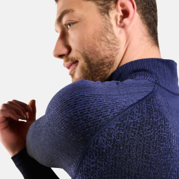 T-shirt 1/2 Zip Performance Warm Blackcomb Skipper Blue