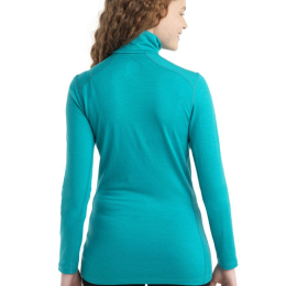 T-shirt Femme 200 Oasis Ls Half Zip Flux Green | Icebreaker