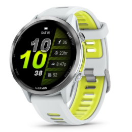 Forerunner 970 Whitestone / Amp Yellow - Gps | Garmin