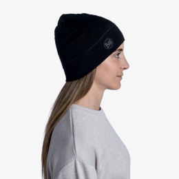 Bonnet Merino Lightweight Solid Black - Bonnet | Buff