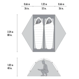 Hubba Hubba Lt 2p Verte - Tente | Msr