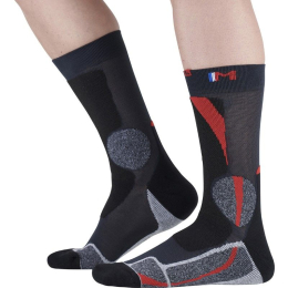 Chaussette Trek Expert Rouge Noir - Chaussettes | Monnet