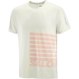 T-shirt Sense Aero Gfx Icicle Neon Flame - Tee Shirt Mc | Salomon