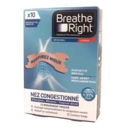Bandelettes Nasales Original - Taille L - Soin | Breath Right