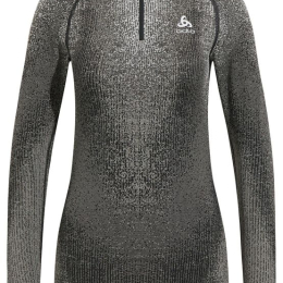 T-shirt Femme Blackcomb Eco Turtle Neck Black - Tee Shirt Ml | Odlo