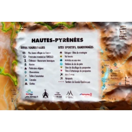 Carte 3d Hautes Pyrenees - Cartes | 3dmap