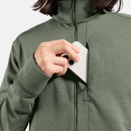 Polaire Grid Fleece 1/2 Zip Shadow Melange