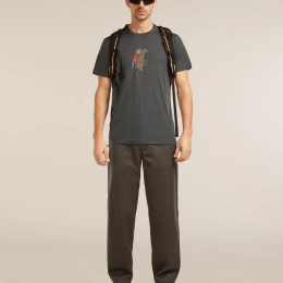 M Mer 150 Tech Lite Ss T-shirt Bear Catch Obsidian - Tee Shirt Mc