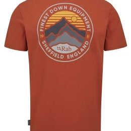 T-shirt Basecamp 3 Peaks Red Clay - Tee Shirt Mc | Rab