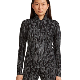 T-Shirt Femme Mer 260 Vertex Delta Aop Black Snow