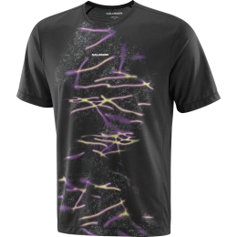 T-shirt Shkout Core Gfx Deep Black - Tee Shirt Mc | Salomon