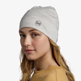 Bonnet Merino Lightweight Solid Cloud - Bonnet | Buff