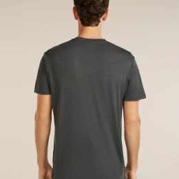 M Mer 150 Tech Lite Ss T-shirt Bear Catch Obsidian - Tee Shirt Mc