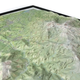 Carte En Relief Massif Du Canigou | Deniveles Editions