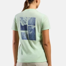 T-shirt Femme X Pow Merino Tencel Ambrosia - Tee Shirt Mc | Odlo