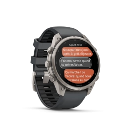 Fenix 9 Pro 47mm Amoled Inreach Titane graphite noir - Gps | Garmin